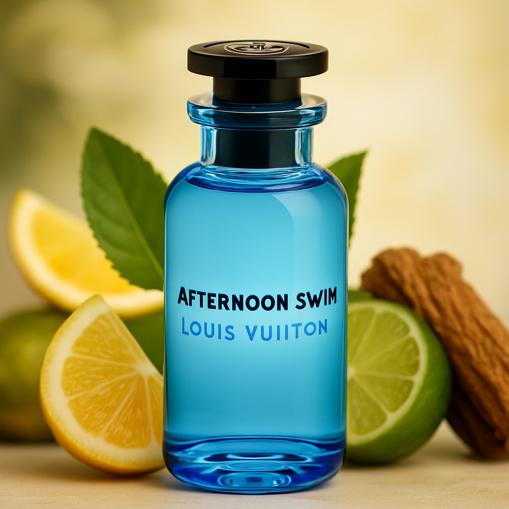 عطر لویی ویتون افترنون سوییم Louis Vuitton Afternoon Swim – رایحهای مرکباتی، دریایی و شاداب