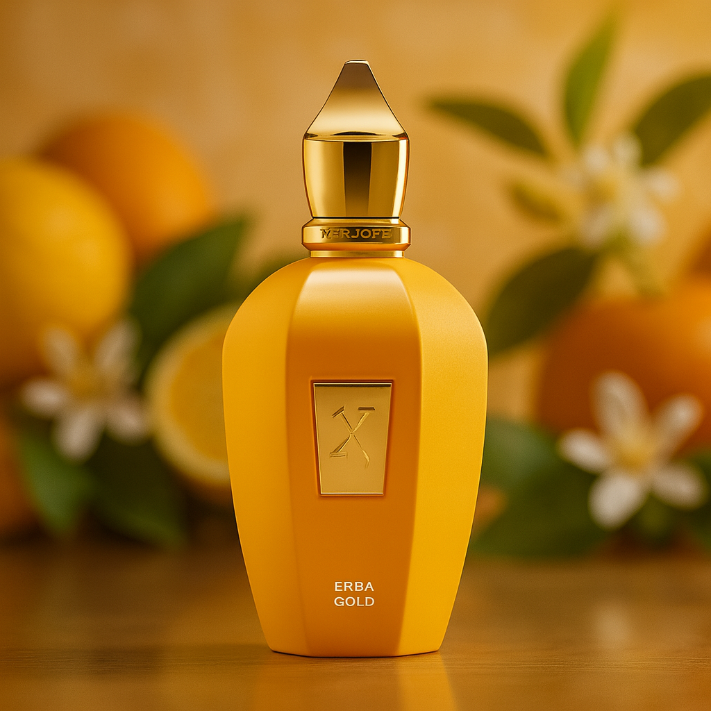 عطر زرجوف اربا گلد Xerjoff Erba Gold – رایحهای مرکباتی، ادویهای و گرم با شیرینی میوهای